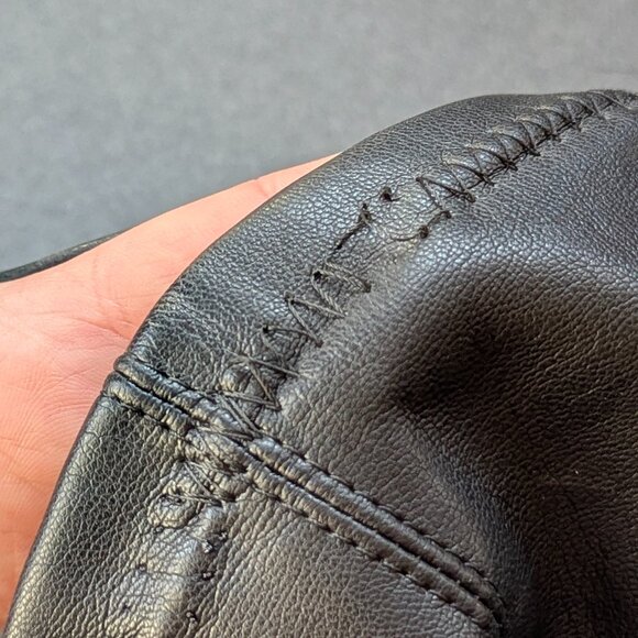 L'intervalle Platform Knee High Stretch Leather Boots Black Combat Chunky - 9 39 - Picture 11 of 12